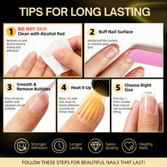 SnypeeLab sheet displaying 15 sizes of adhesive tabs for perfect fit