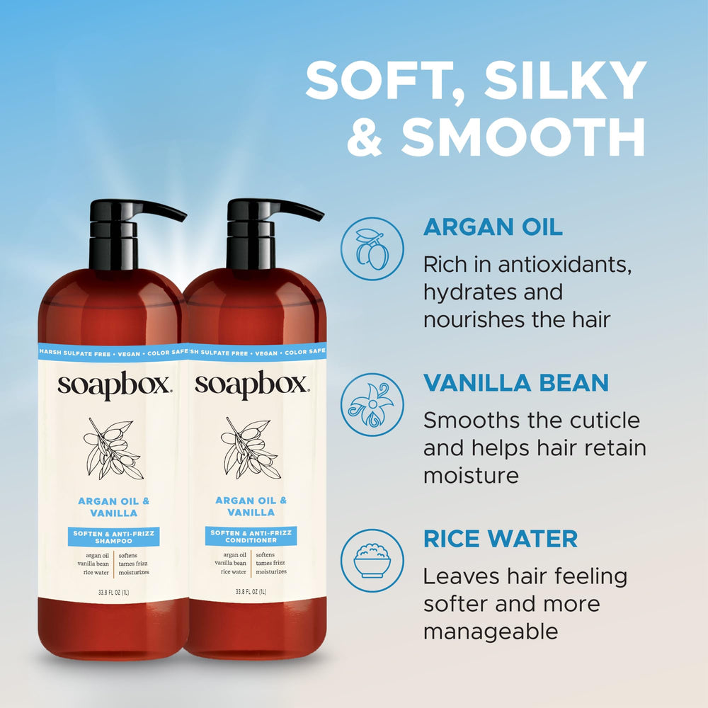 Soapbox shampoo lather texture demonstrating gentle cleansing benefit