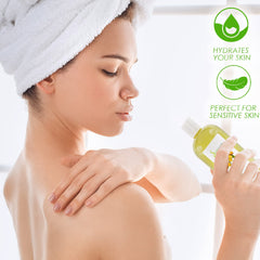 Soapeauty argan oil pouring from bottle with drops highlighting smooth pourability