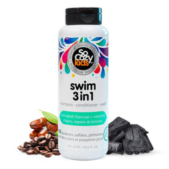 SO COZY front bottle showing swim 3‑in‑1 label and benefits