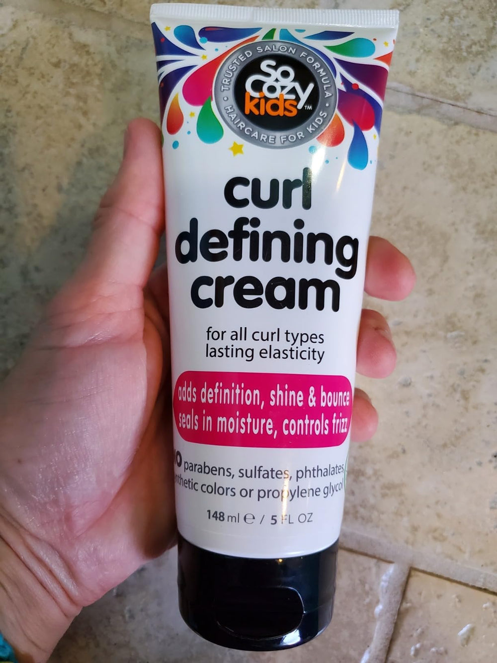 SoCozy cream texture close-up shows creamy consistency and easy application benefit