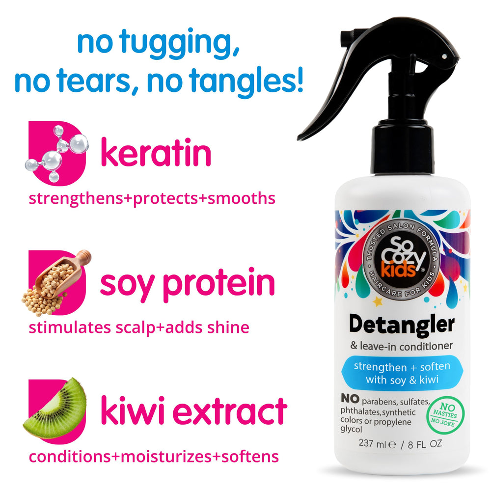 SO COZY spray texture on hair illustrating lightweight formula and smooth finish