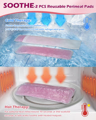 SOFTCA bath salts in a bowl for calming sitz baths and relaxation