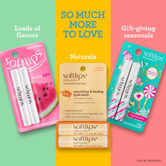 Softlips label dermatologist-tested detail showing clean formula reassurance and safety