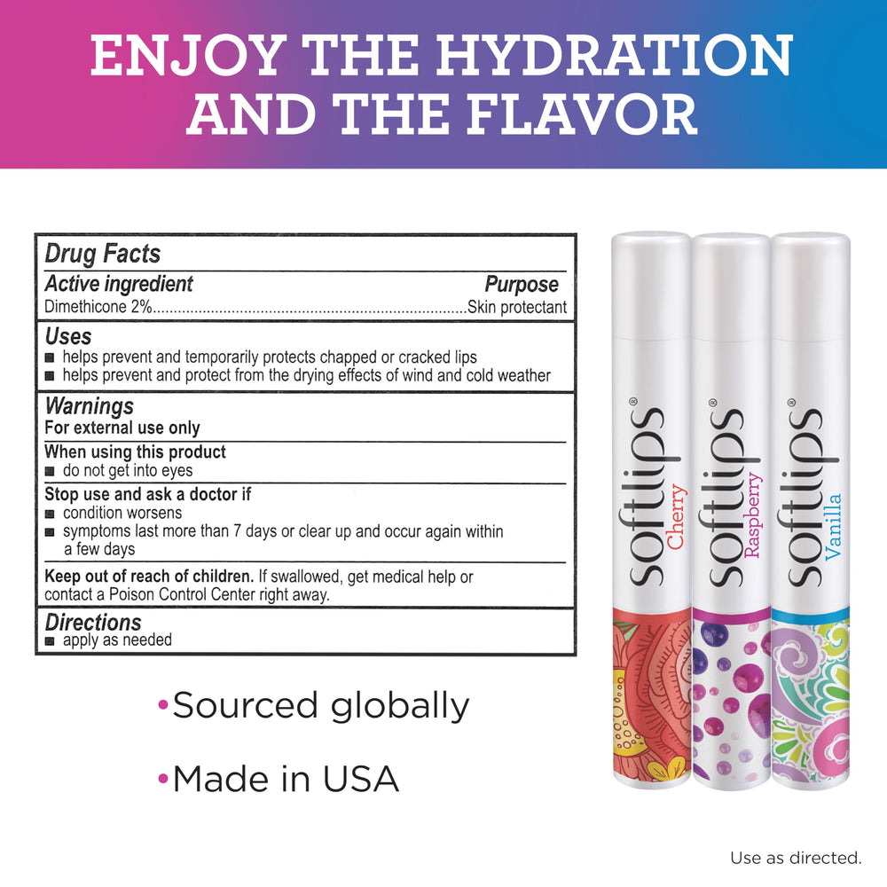 Softlips lifestyle outdoor use showing chap stick protecting lips during outdoor activities