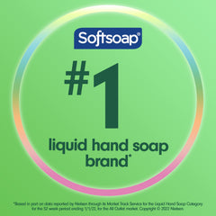 Softsoap back label with ingredients and safety information visible