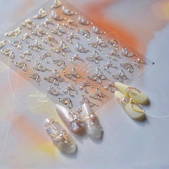 SOFTSOUL hands applying a butterfly sticker demonstrating simple peel and press