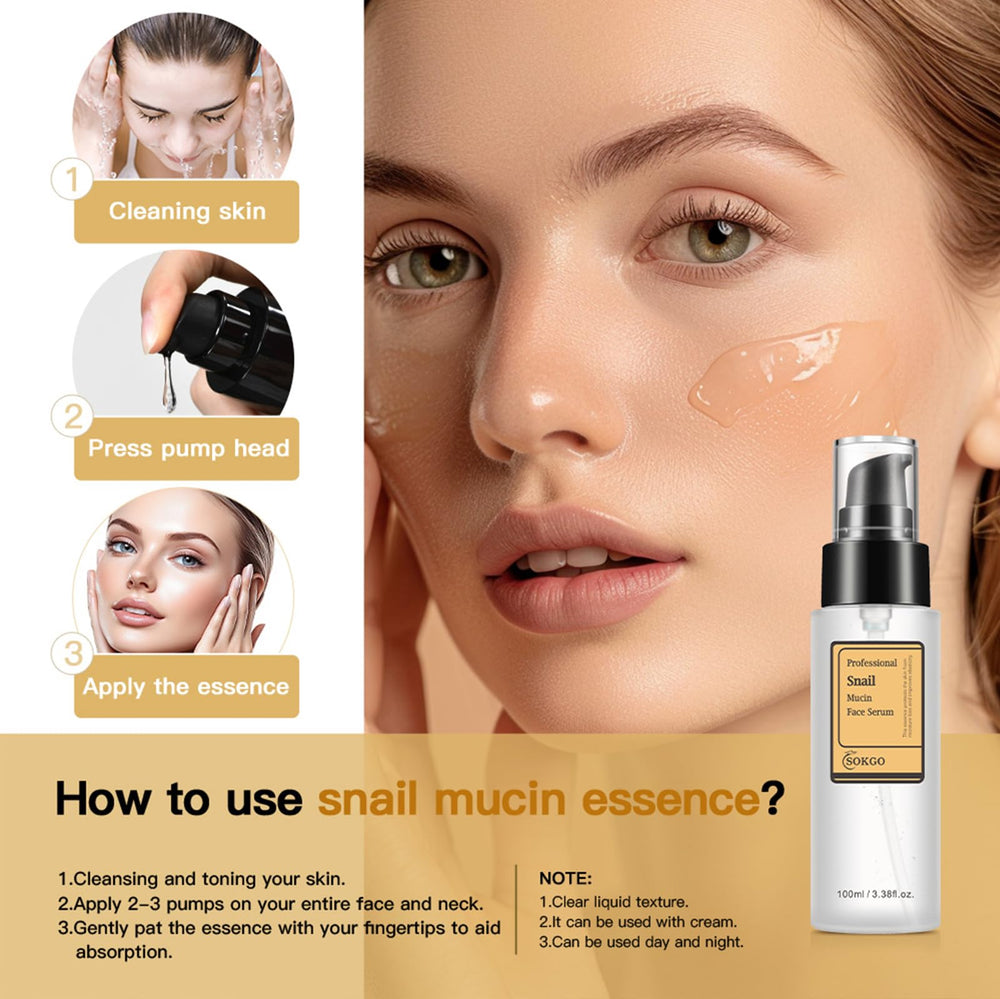 Sokgo ingredient label close-up listing mucin, hyaluronic acid benefits
