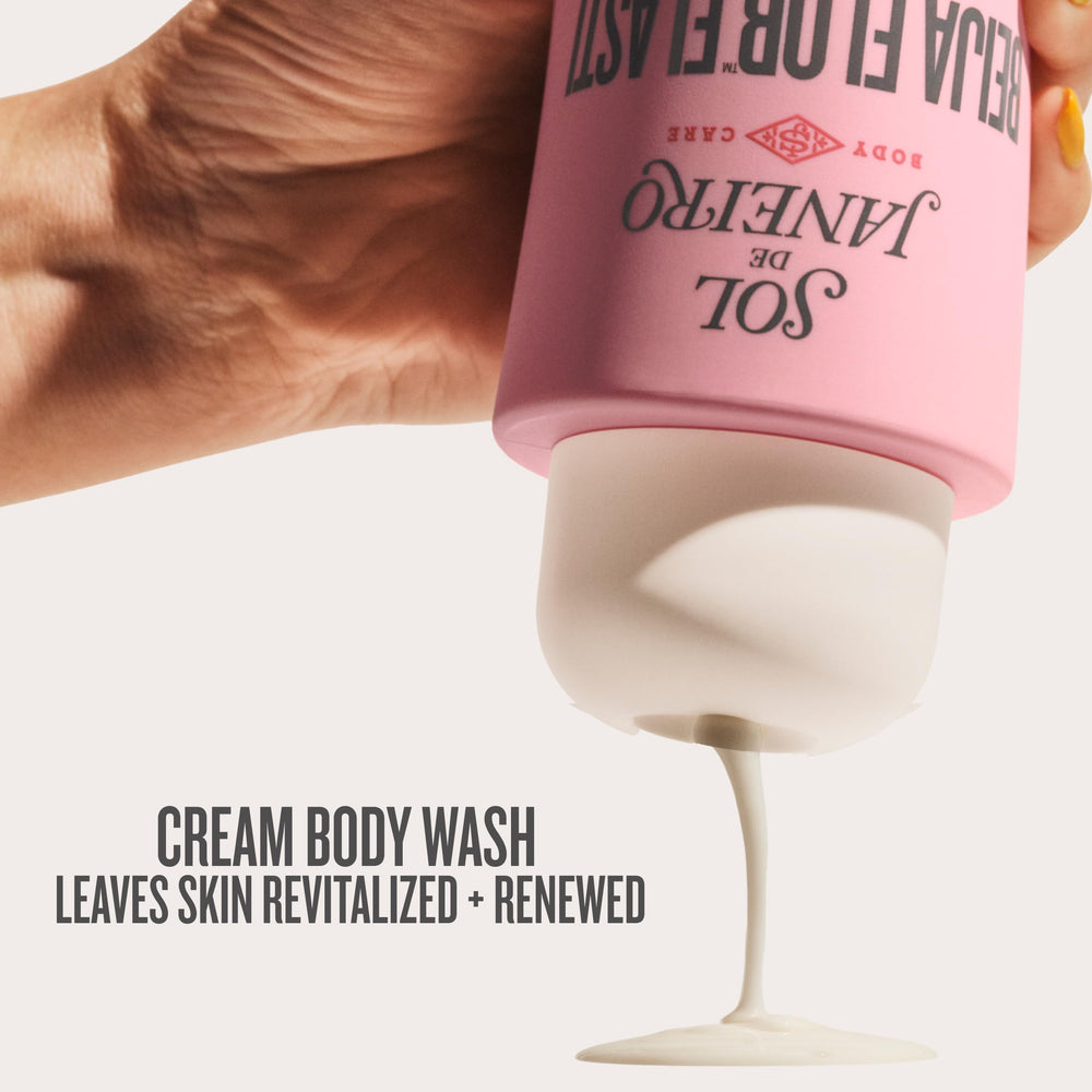 Sol de Janeiro cap detail of Beija Flor Body Wash highlighting secure travel closure