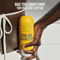 Sol de Janeiro bottle in toiletry bag showing portability and convenience