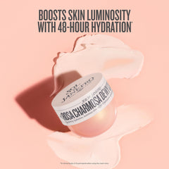 Sol de Janeiro cream applied on forearm demonstrating quick absorption and glow