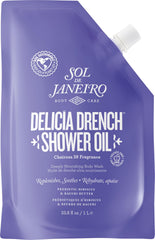Sol de Janeiro refill pouch front view showing product and size benefit