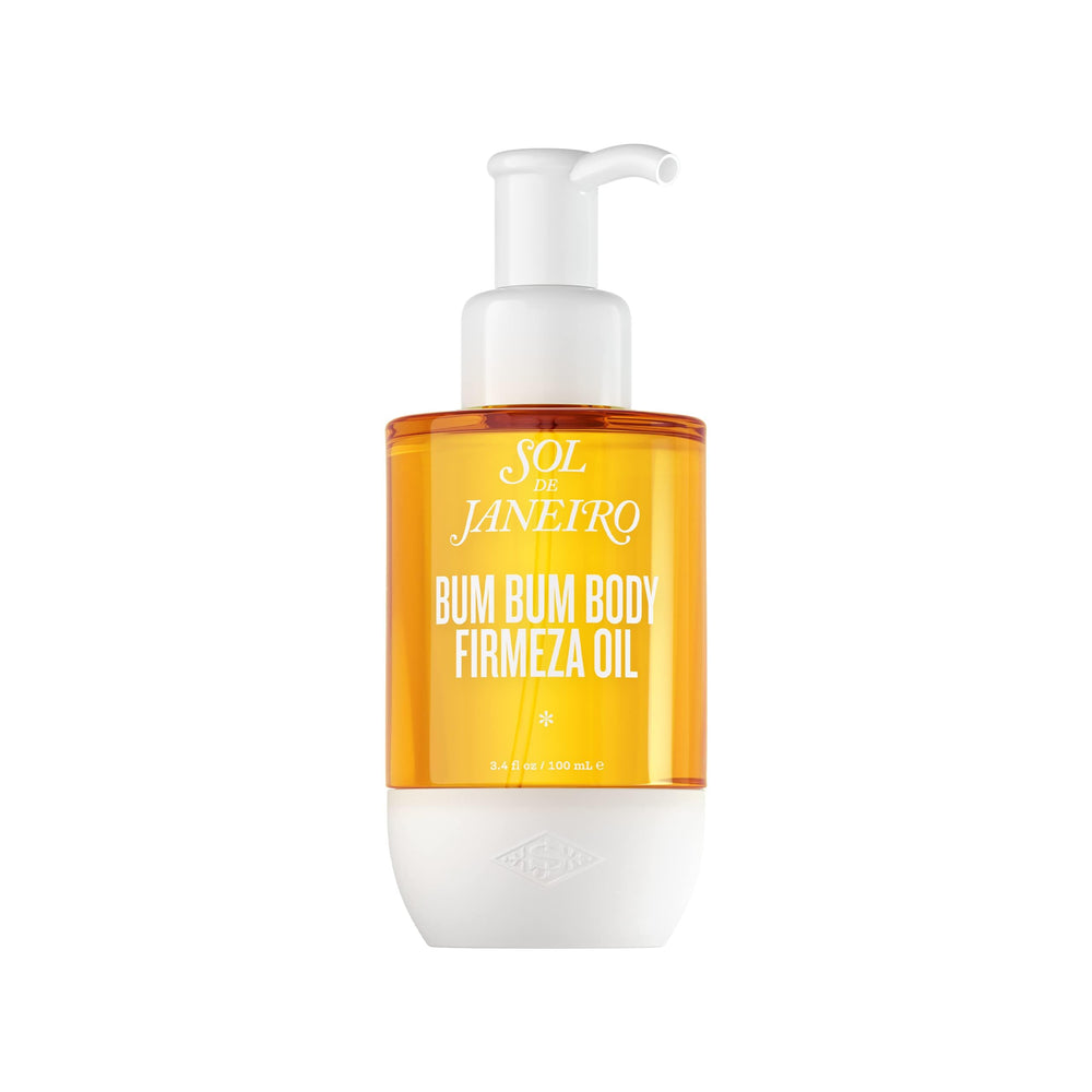 Sol de Janeiro front packaging showing bottle and benefit of visible firming
