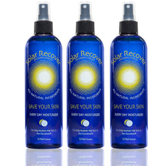 Solar Recover front label on 12oz bottle showing product name and benefits