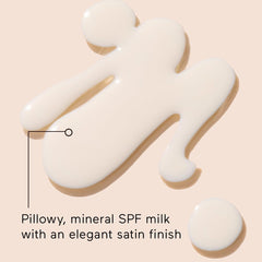 Solara Suncare sunscreen milk texture dispensed from pump for easy application benefit