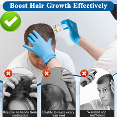 Solaradgy massage head with tips promoting better scalp contact and absorption benefit