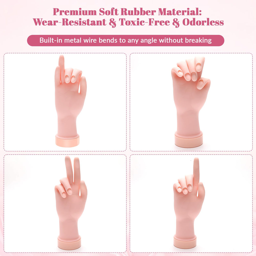 Solaradgy spread of 100 nail tips in ten sizes for versatile practice and fitting accuracy