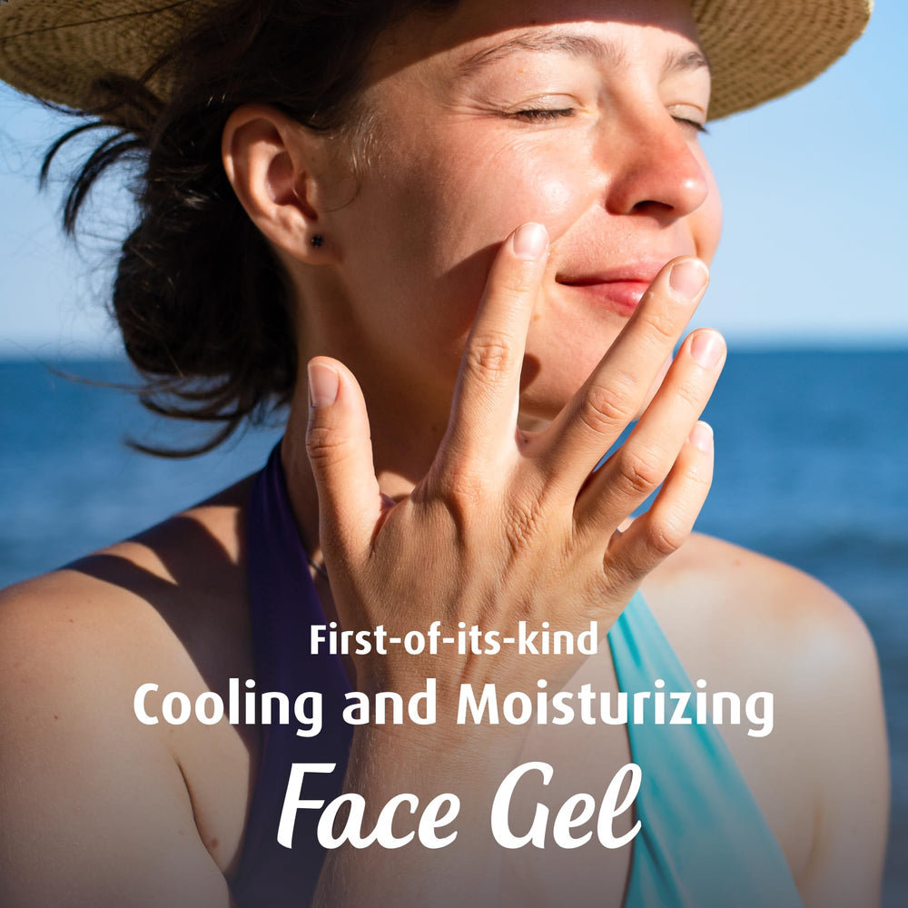 Solarcaine in-hand application demonstrating soothing, non-greasy feel