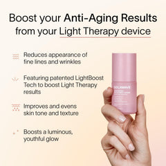 Solawave serum pipette dispensing texture demonstrating smooth, fast-absorbing feel