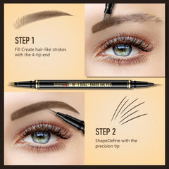 Soleira demo strokes on skin, displays natural-looking hair strokes and realistic finish