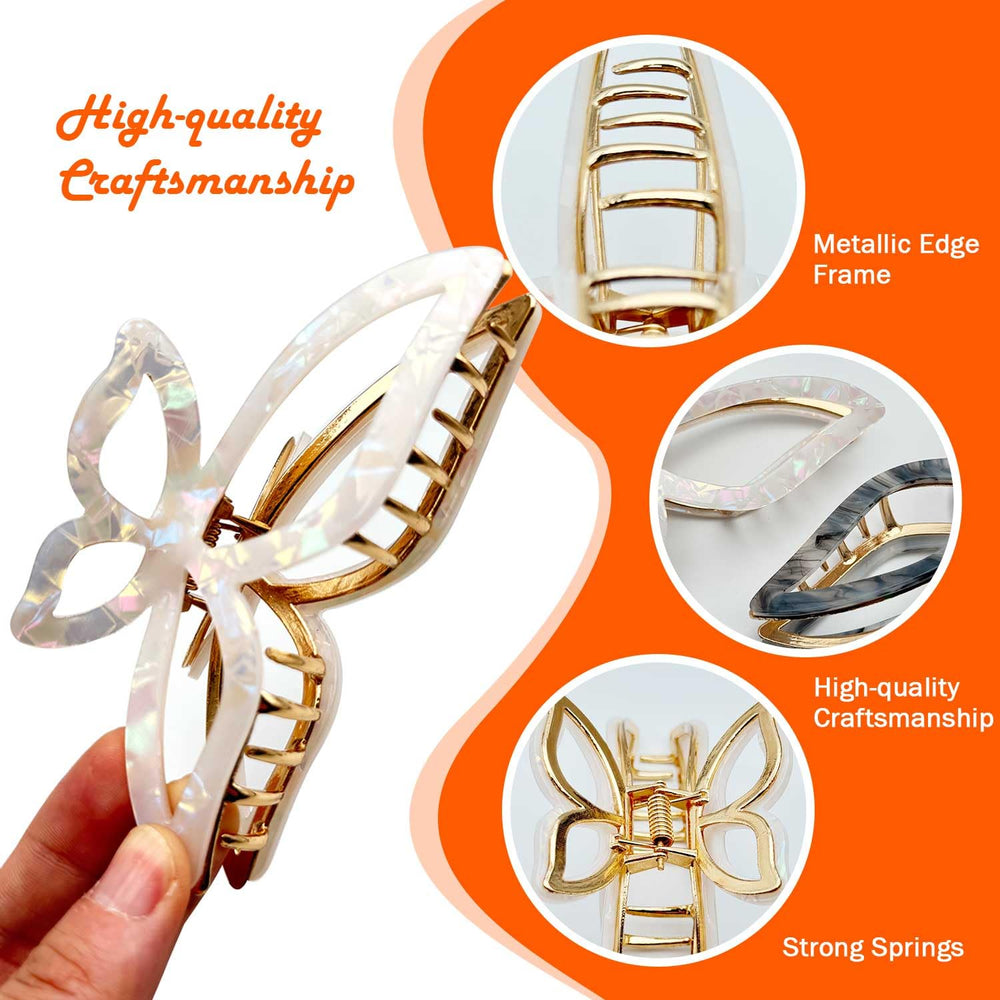 solilayx clip worn in thick hair demonstrating stable hold and style