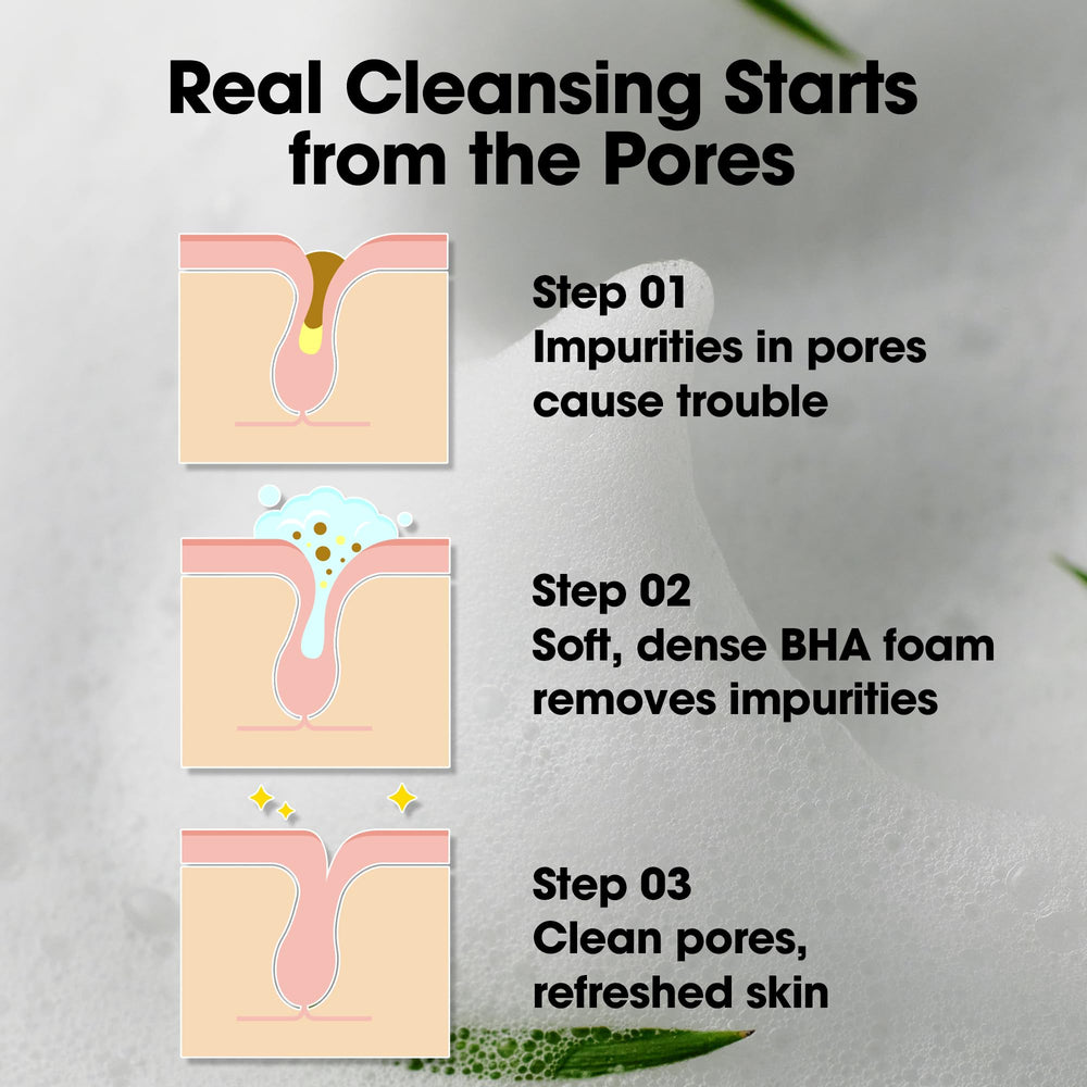 SOME BY MI cleanser lathering in hand illustrating effective daily cleansing