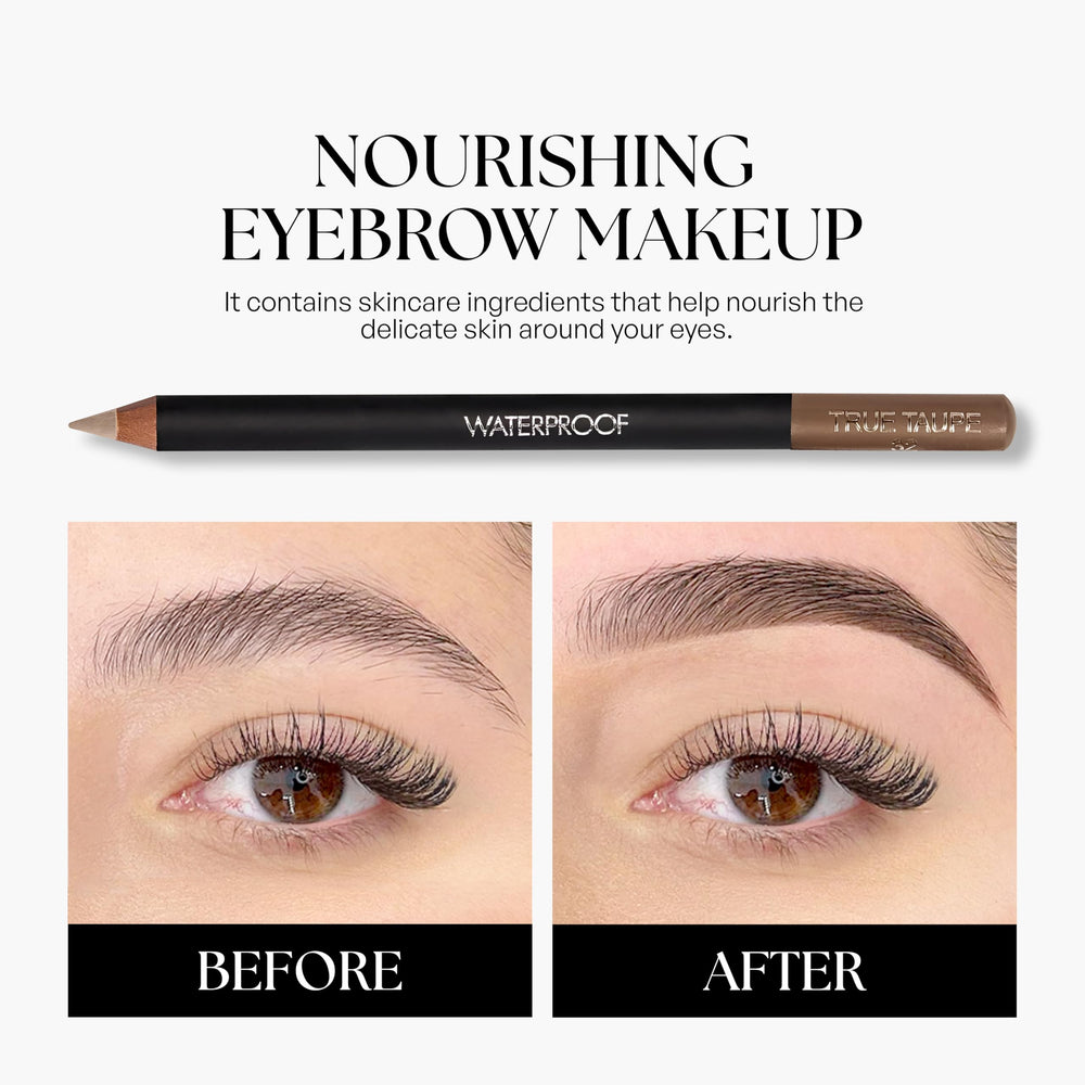 SORMÉ before and after brow application showcasing fuller natural-looking arches