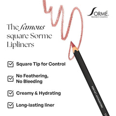 SORMÉ square tip detail for precise control and defined lip edges