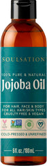 SOULSATION front bottle view showing clean natural packaging and size