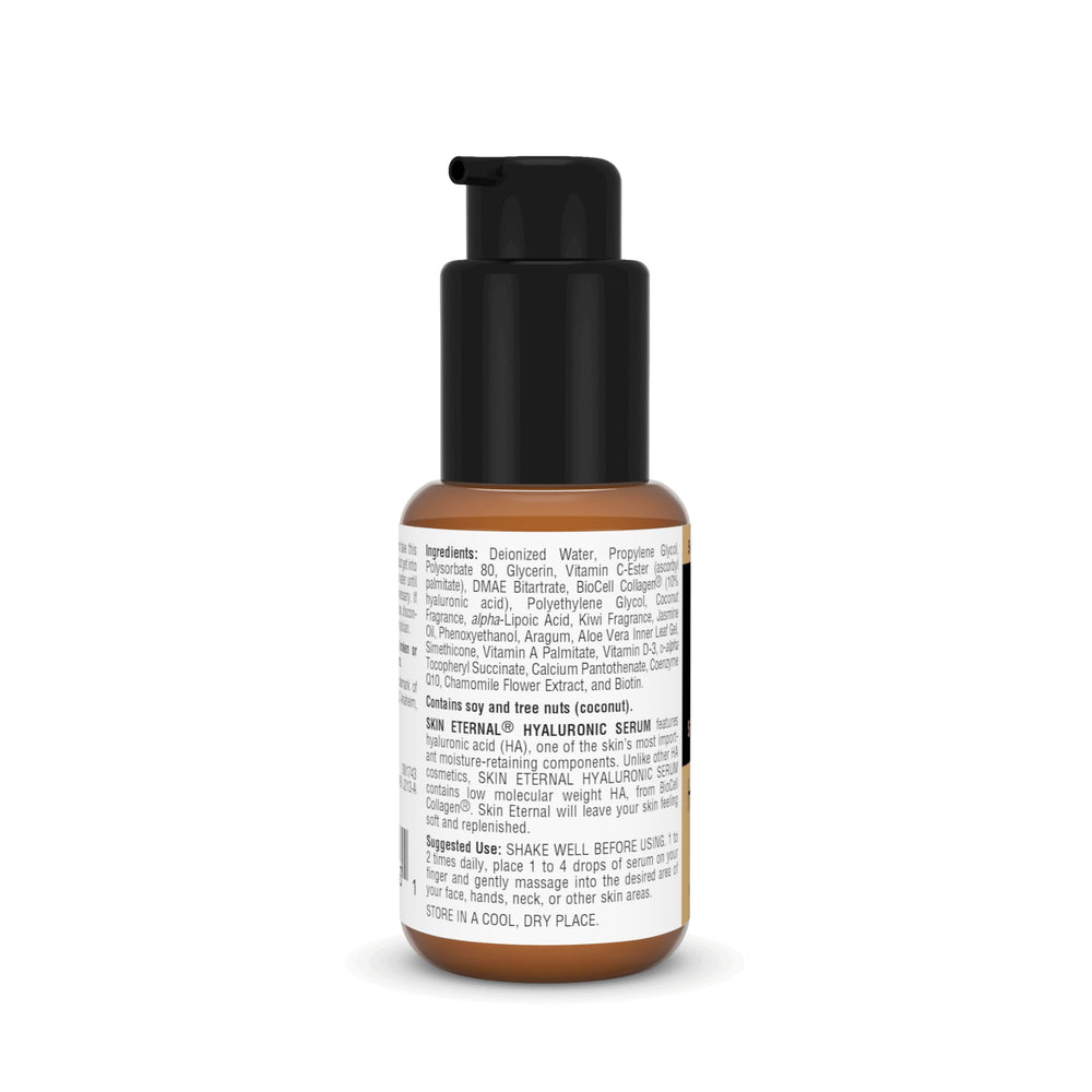 Source Naturals close-up of serum texture on skin, lightweight hydration benefit