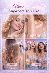 Sovano label close-up showing cosmetic-grade ingredients and glitter weight