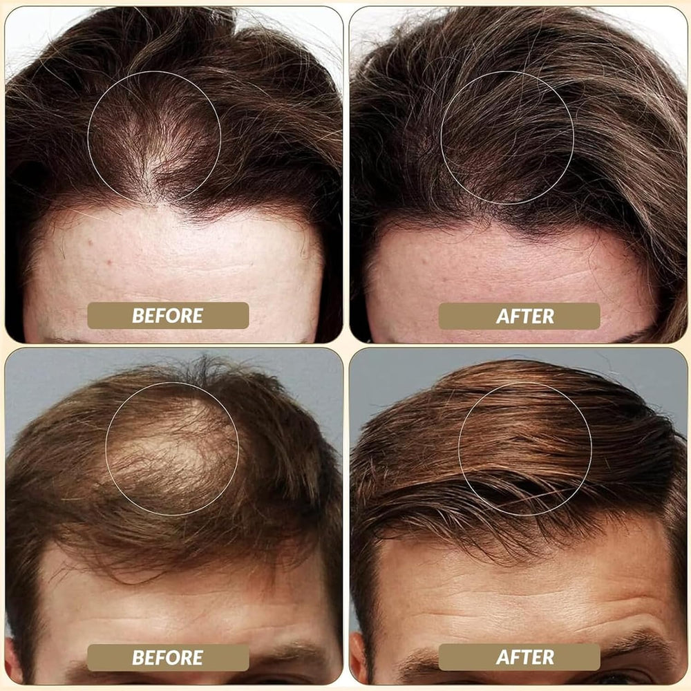 SOVONCARE medium brown swatches on hair strands showing color-match benefit