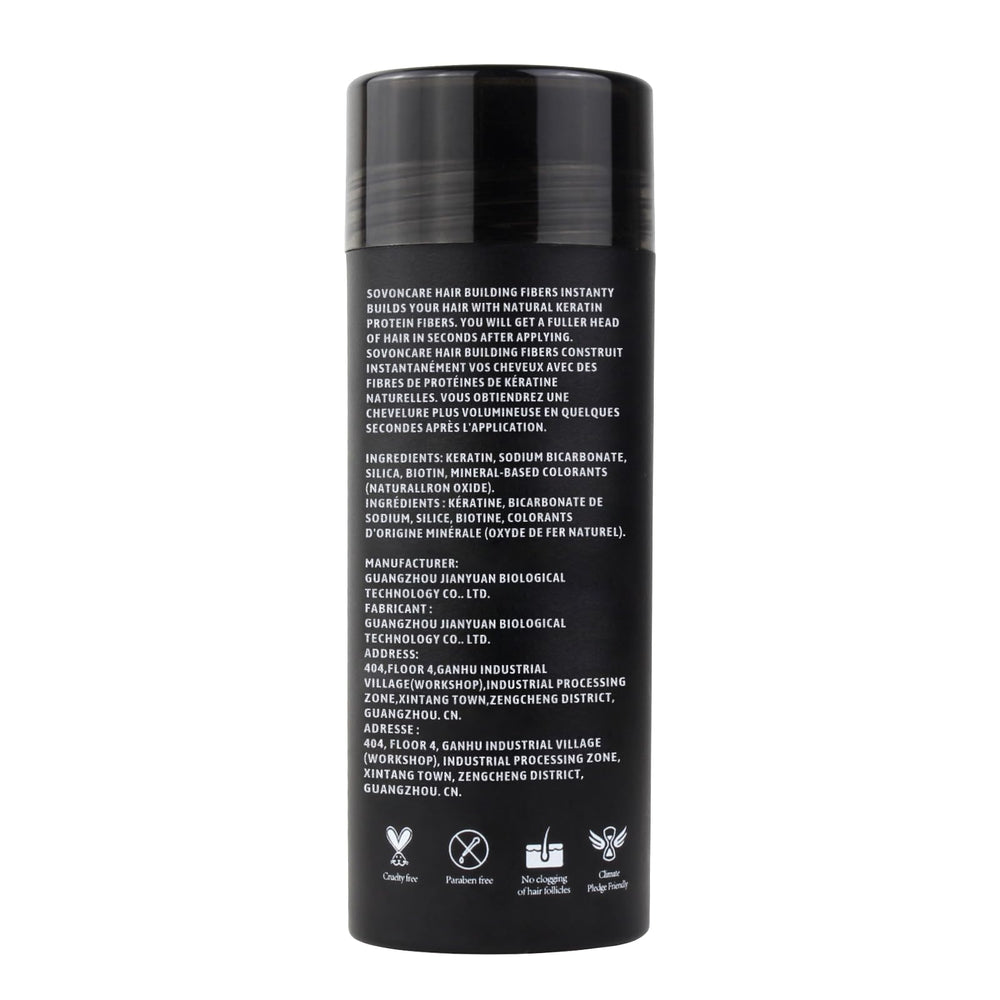 SOVONCARE concealing receding hairline close-up showing realistic finish benefit