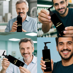 SPARTAN REPAIR SHAMPOO creamy lather on hand demonstrating gentle cleansing