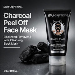 SpaScriptions charcoal gel texture close-up showing smooth spreadability