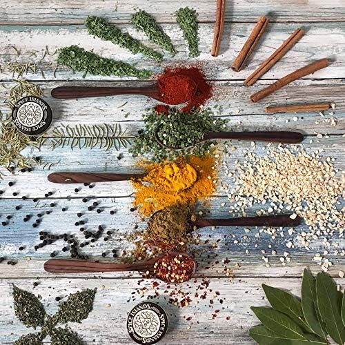 Spice Islands jar beside measuring spoon for 1.8 oz scale and portion clarity