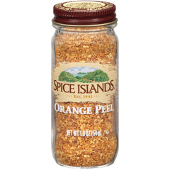 Spice Islands jar front label showing orange peel and product benefit aroma