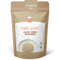 SPICY ORGANIC powder front packaging showing organic branding and weight