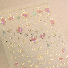 SPLOCUDU close-up of 5D embossed heart texture adds visible depth and shine