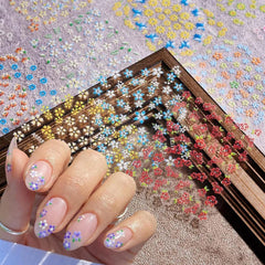 SPLOCUDU manicured hands with floral accents showing finished decorative benefit