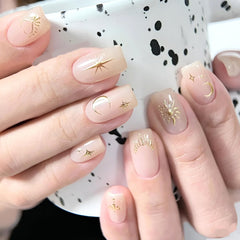 SPLOCUDU moon and star decals on toenail adding elegant shine