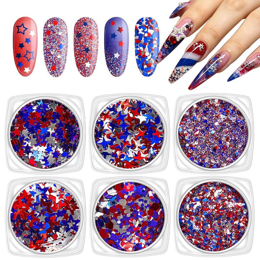 SPNBCQ front packaging showing six grids and patriotic sequins for easy selection