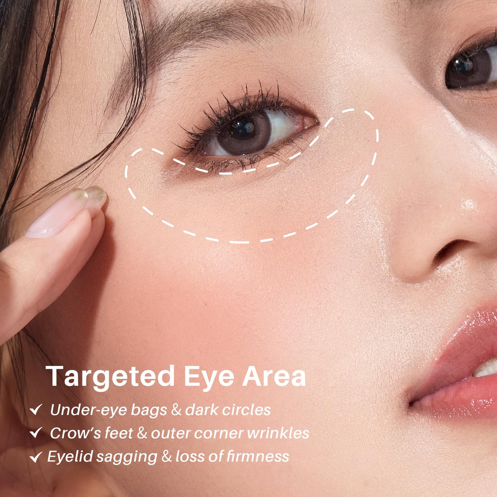 SPODARE application demonstration rolling under eye to reduce puffiness