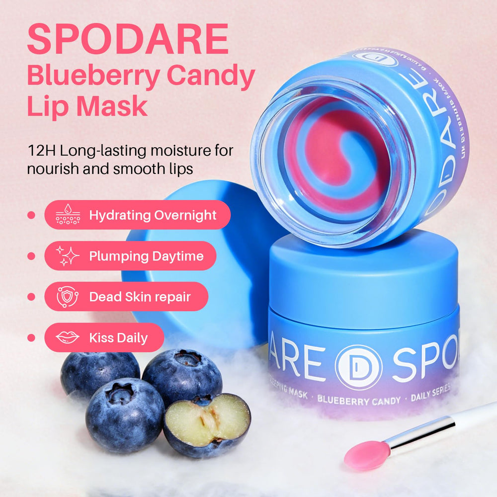 SPODARE magnetic brush applicator next to jar showing hygienic tool for clean application