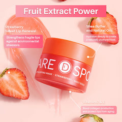 SPODARE before and after lips comparison showing improved hydration benefit