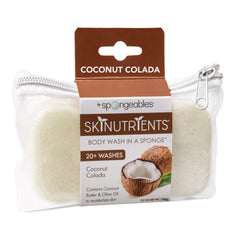 Spongeables front packaging showing Colada Coconut and spa benefit