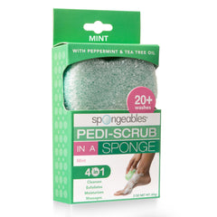 Spongeables front packaging showing mint spa convenience and single-count benefit