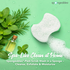 Spongeables close-up of soft side highlighting gentle cleansing and hydration