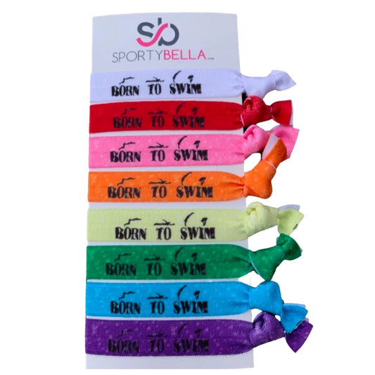 sportybella front packaging showing colorful no-crease ties and clear benefit