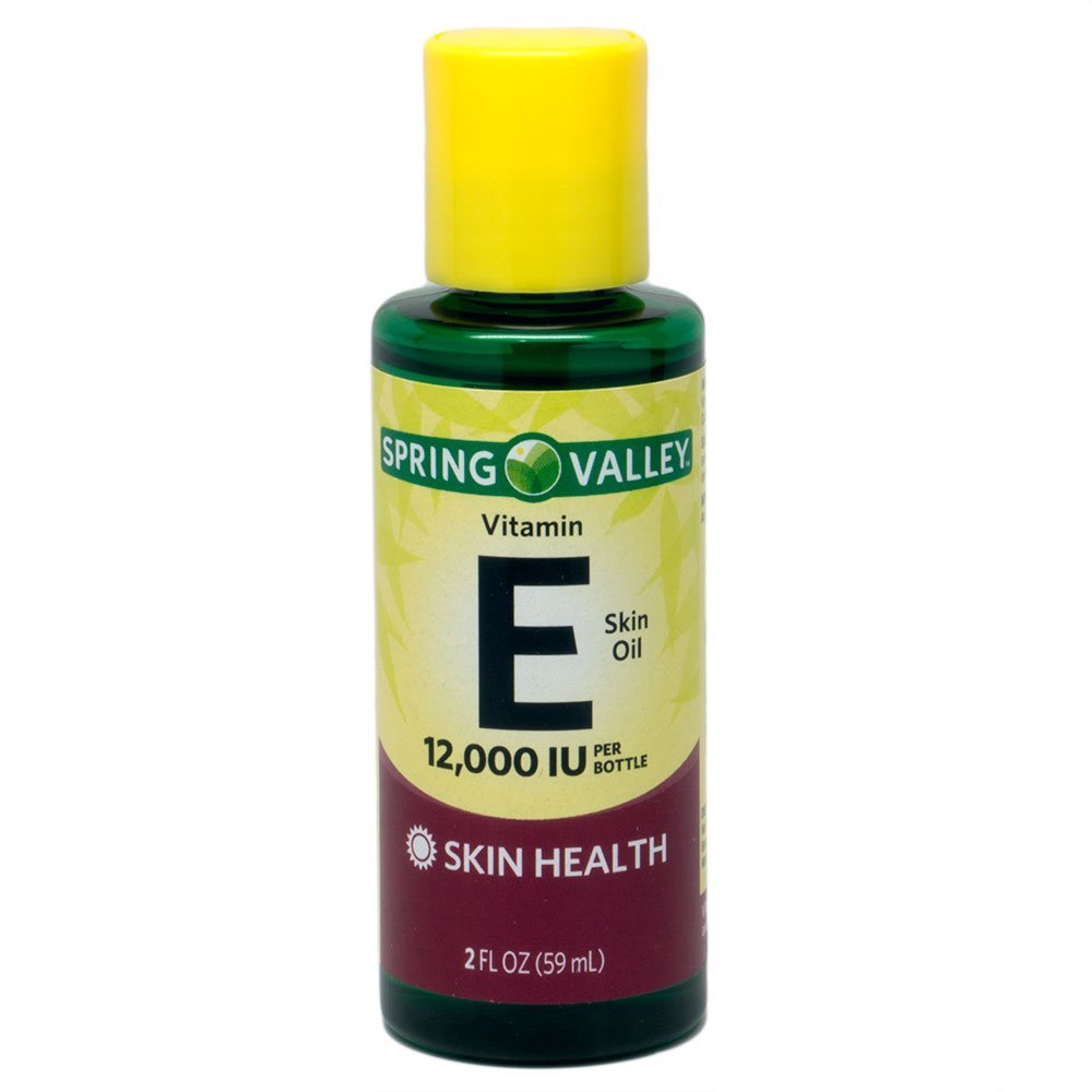 Spring Valley bottle front view showing label and size, highlighting nourishing benefits
